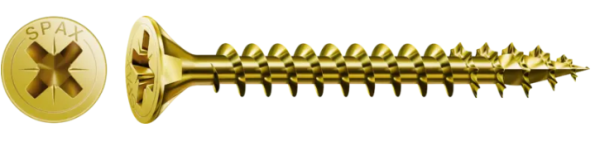 Spax Universalschrauben, Stahl, Gelb, 16 x 3,5 mm, 100 Stück 4081020350162